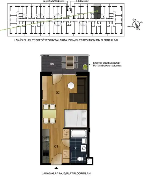 Eladó új építésű téglalakás, Vác 1 szoba 31 m² 49.2 M Ft